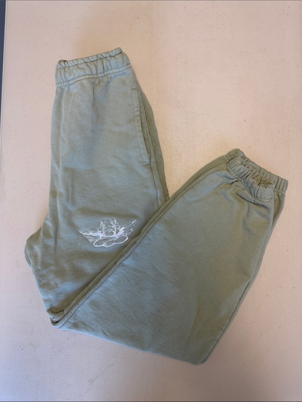 Boys Lie Embroidered Angel Sweatpants